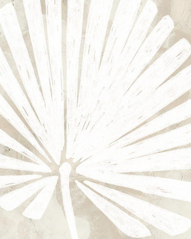 Linen Tropical Silhouette IV Black Ornate Wood Framed Art Print with Double Matting by Vess, June Erica