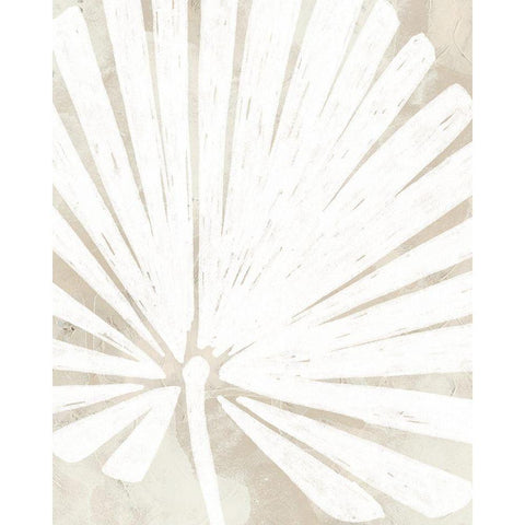 Linen Tropical Silhouette IV Black Modern Wood Framed Art Print by Vess, June Erica