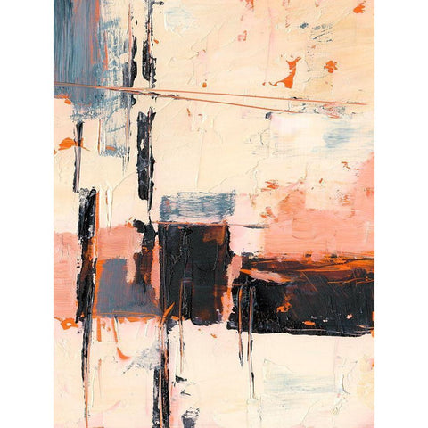 Coral and Sand I White Modern Wood Framed Art Print by Harper, Ethan