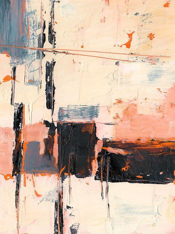 Coral and Sand I Black Ornate Wood Framed Art Print with Double Matting by Harper, Ethan