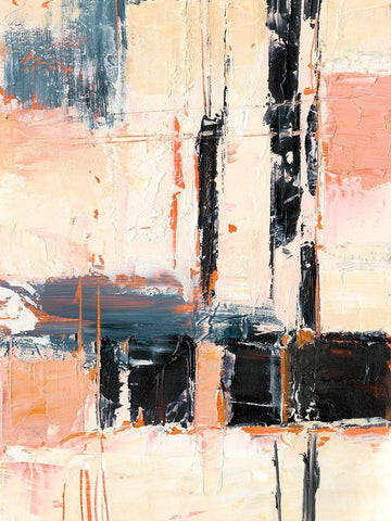 Coral and Sand II White Modern Wood Framed Art Print with Double Matting by Harper, Ethan