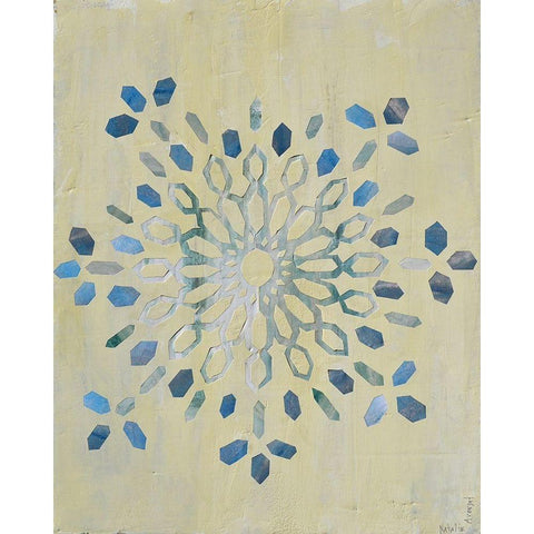 Star Mandala I White Modern Wood Framed Art Print by Avondet, Natalie