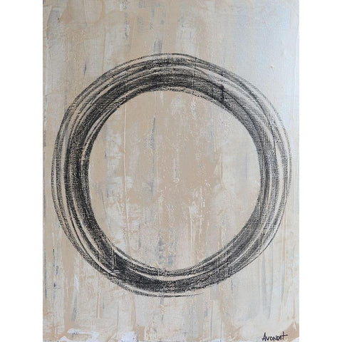 Circular II White Modern Wood Framed Art Print by Avondet, Natalie