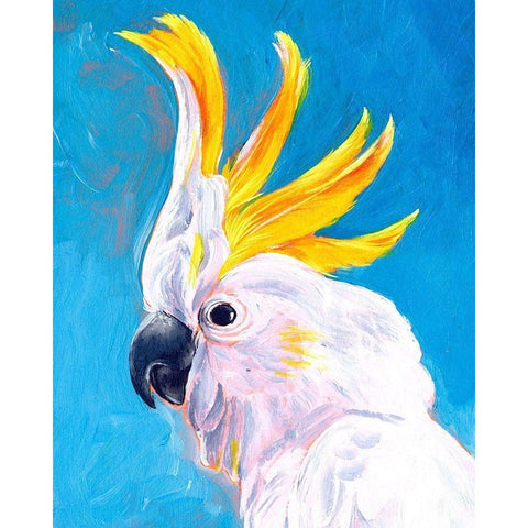 Neon Mohawk I White Modern Wood Framed Art Print by Parker, Jennifer Paxton