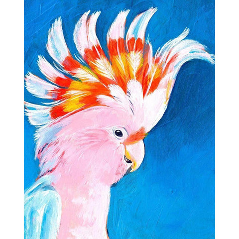 Neon Mohawk II White Modern Wood Framed Art Print by Parker, Jennifer Paxton