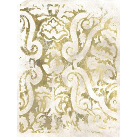 Ancient Tile I Black Modern Wood Framed Art Print by Vess, June Erica