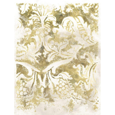 Ancient Tile II Black Modern Wood Framed Art Print with Double Matting by Vess, June Erica