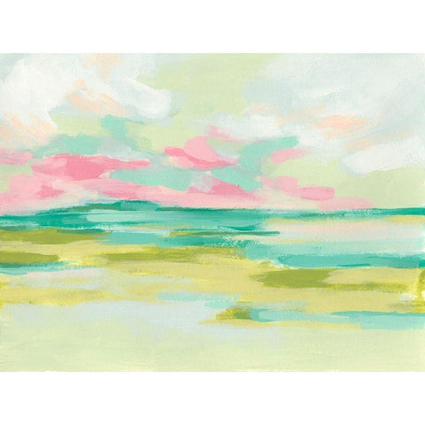 Marsh Morning II Gold Ornate Wood Framed Art Print with Double Matting by Vess, June Erica