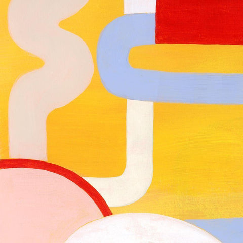 Getting Along V Black Modern Wood Framed Art Print by Popp, Grace