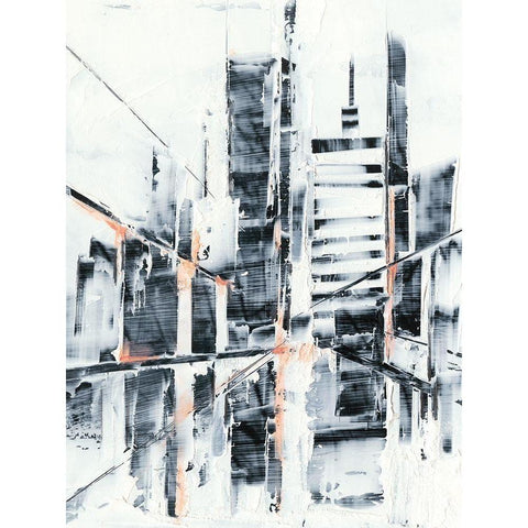 Sunset Refraction I Black Modern Wood Framed Art Print with Double Matting by Harper, Ethan