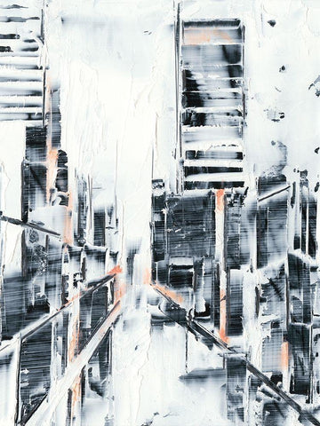 Sunset Refraction II White Modern Wood Framed Art Print with Double Matting by Harper, Ethan