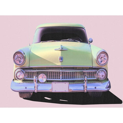 Vintage Ride VI White Modern Wood Framed Art Print by Brown, Thomas