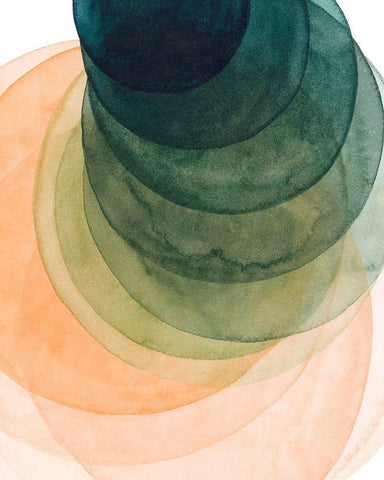 Crystal Spade I White Modern Wood Framed Art Print with Double Matting by Popp, Grace