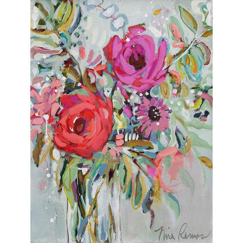 Blooming in Sunshine I Black Modern Wood Framed Art Print by Ramos, Nina