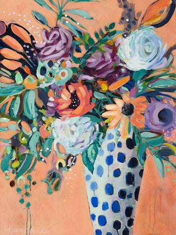 Blooming in Sunshine II Black Ornate Wood Framed Art Print with Double Matting by Ramos, Nina