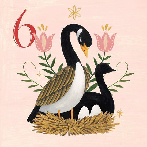 Twelve Days VI White Modern Wood Framed Art Print with Double Matting by Popp, Grace