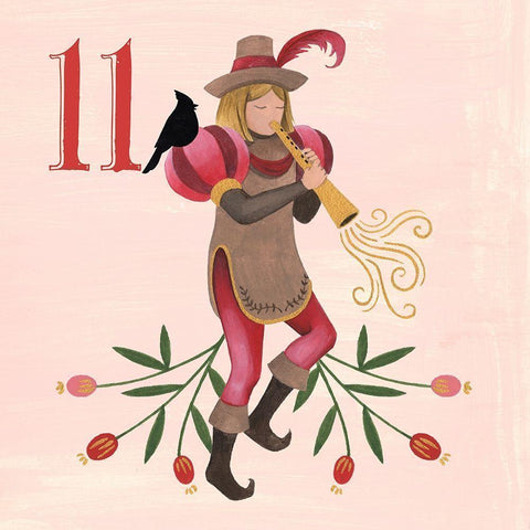 Twelve Days XI White Modern Wood Framed Art Print by Popp, Grace