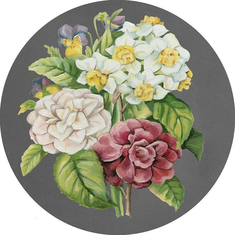 Dramatic Floral Bouquet II Gold Ornate Wood Framed Art Print with Double Matting by Meagher, Megan