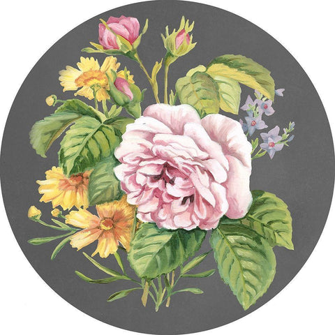 Dramatic Floral Bouquet III Gold Ornate Wood Framed Art Print with Double Matting by Meagher, Megan