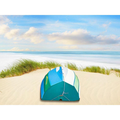 Beachscape Photo III Gold Ornate Wood Framed Art Print with Double Matting by McLoughlin, James