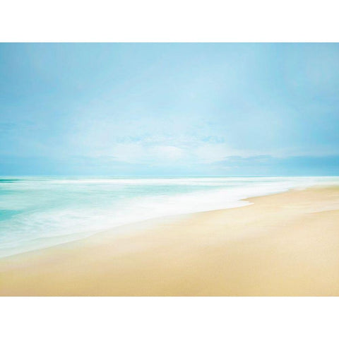 Beachscape Photo IV Black Modern Wood Framed Art Print by McLoughlin, James