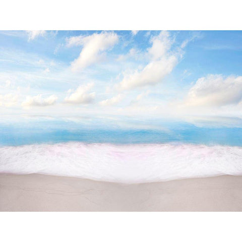 Beachscape Photo VII Gold Ornate Wood Framed Art Print with Double Matting by McLoughlin, James