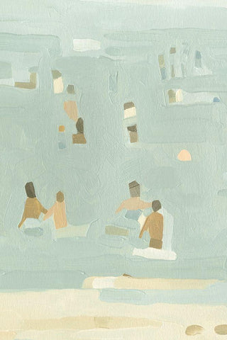 Summer Daydream I Black Ornate Wood Framed Art Print with Double Matting by Caroline, Emma