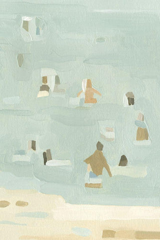 Summer Daydream II Black Ornate Wood Framed Art Print with Double Matting by Caroline, Emma