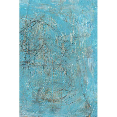 Inscribe II Black Modern Wood Framed Art Print with Double Matting by Holland, J.