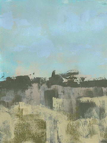 Chesapeake Dunes I White Modern Wood Framed Art Print with Double Matting by Green, Jacob