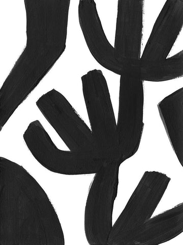 Jungle Satellite VII White Modern Wood Framed Art Print with Double Matting by Vess, June Erica