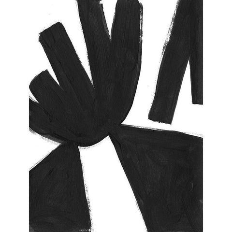 Jungle Satellite VIII Black Modern Wood Framed Art Print with Double Matting by Vess, June Erica