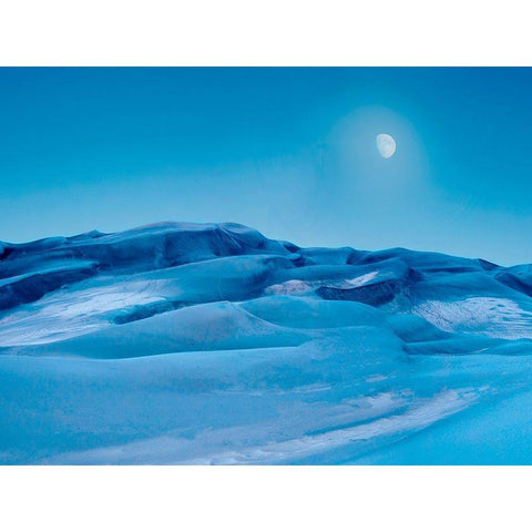 Colorado Dunes V White Modern Wood Framed Art Print by McLoughlin, James