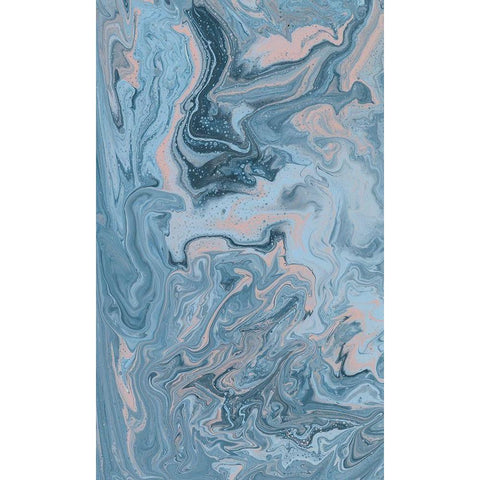 Unconfined I Black Modern Wood Framed Art Print with Double Matting by Moore, Regina