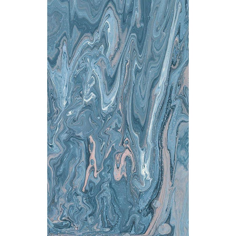 Unconfined II Black Modern Wood Framed Art Print with Double Matting by Moore, Regina