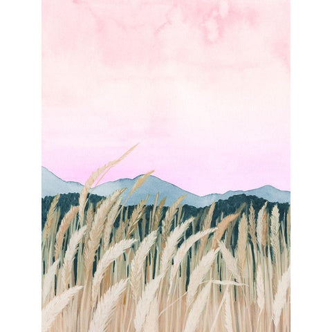 Wheaten Dawn I Gold Ornate Wood Framed Art Print with Double Matting by Popp, Grace