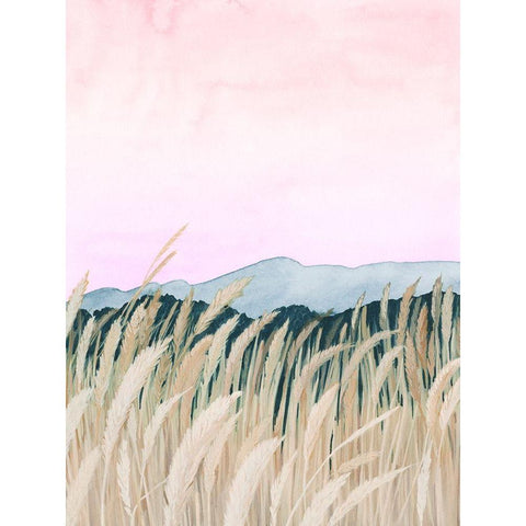 Wheaten Dawn II White Modern Wood Framed Art Print by Popp, Grace