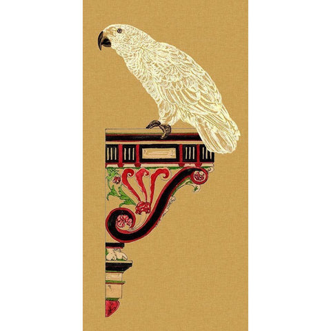 Bird Impression IV Gold Ornate Wood Framed Art Print with Double Matting by Wang, Melissa