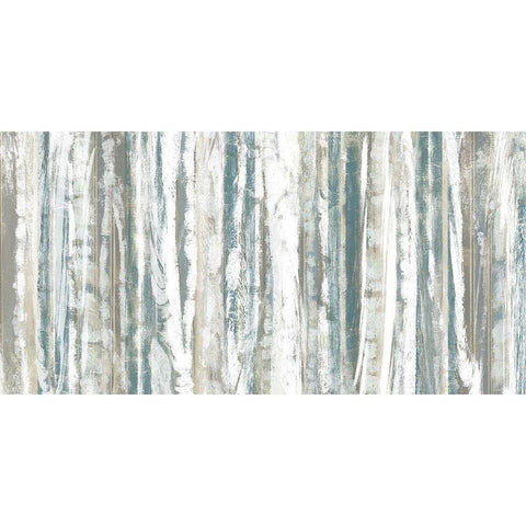 Treeline Strata I Black Modern Wood Framed Art Print with Double Matting by Goldberger, Jennifer