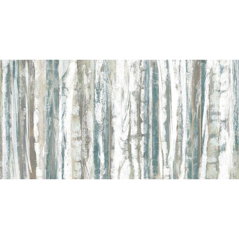 Treeline Strata II Black Modern Wood Framed Art Print with Double Matting by Goldberger, Jennifer
