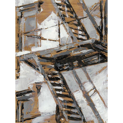 Escape I White Modern Wood Framed Art Print by Harper, Ethan