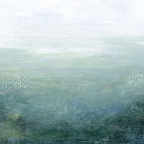 Lighthouse Mist II White Modern Wood Framed Art Print with Double Matting by Popp, Grace