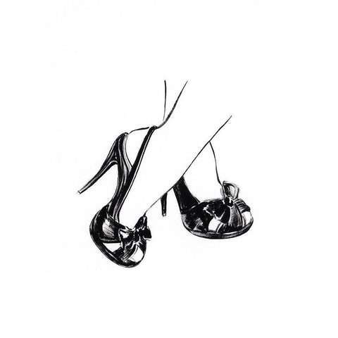 Black Heels II Black Modern Wood Framed Art Print by Harper, Ethan