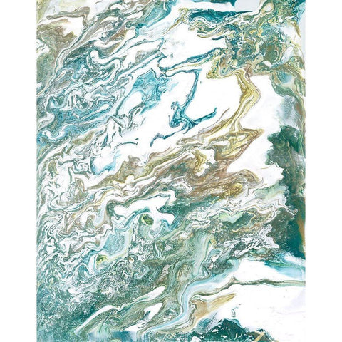 Tidal Drift I Black Modern Wood Framed Art Print by Studio W