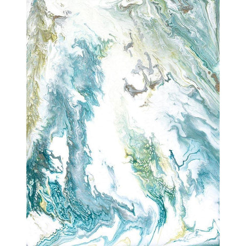 Tidal Drift II White Modern Wood Framed Art Print by Studio W