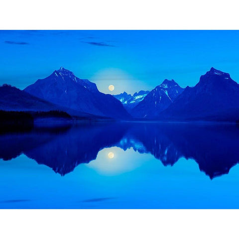 Mountainscape Photograph II White Modern Wood Framed Art Print by McLoughlin, James