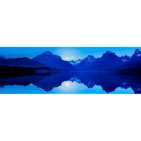Mountainscape Panorama I Gold Ornate Wood Framed Art Print with Double Matting by McLoughlin, James