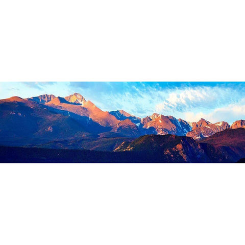 Mountainscape Panorama III Black Modern Wood Framed Art Print by McLoughlin, James