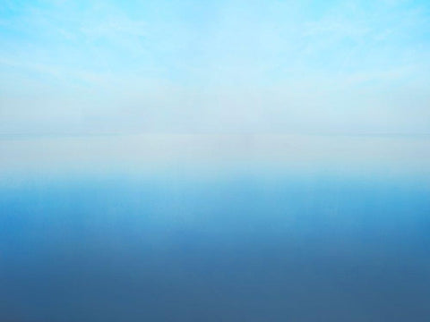 Seascape Photo V White Modern Wood Framed Art Print with Double Matting by McLoughlin, James