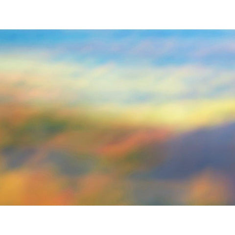 Soft Landscape I Black Modern Wood Framed Art Print by McLoughlin, James